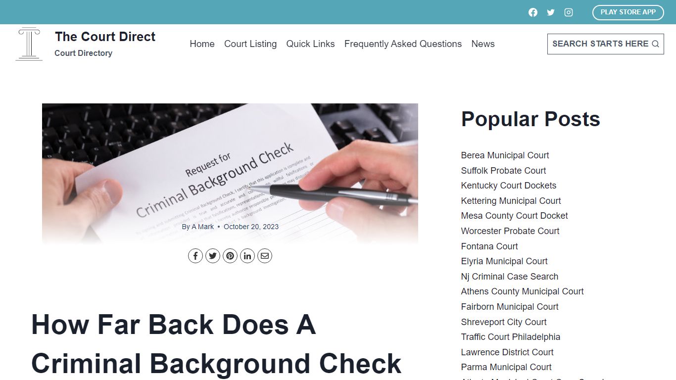 How Far Back Does a Criminal Background Check Go?